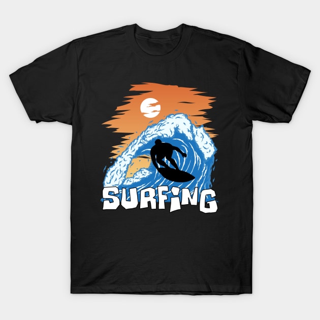 Surfing T-Shirt by STARSsoft